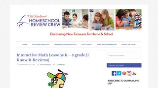 
                            10. Interactive Math Lessons K - 5 grade {I Know It Reviews ...