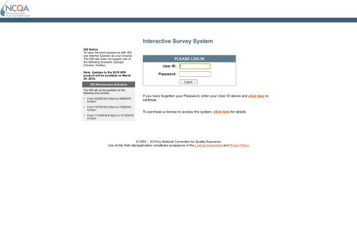 
                            5. Interactive Survey System Login