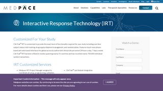 
                            5. Interactive Web Response System (IVRS/IWRS) | Medpace