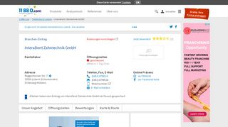
                            4. ▷ InteraDent Zahntechnik GmbH | Tel. (0451) 8798... - - 11880.com