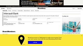 
                            6. Interaudi Bank: Private Company Information - Bloomberg