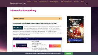 
                            10. Intercasino Anmeldung - in wenigen Steps zum Neukunde