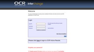 
                            4. Interchange login - OCR