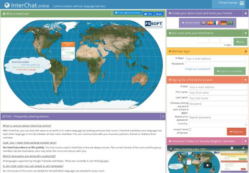 
                            12. Interchat.online - International chat translation