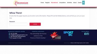 
                            7. Interclub Login - Okanagan Gymnastics Centre