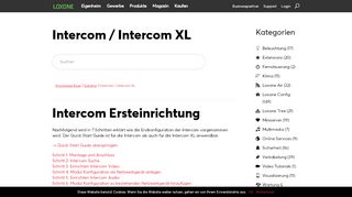 
                            8. Intercom / Intercom XL - Loxone Dokumentation