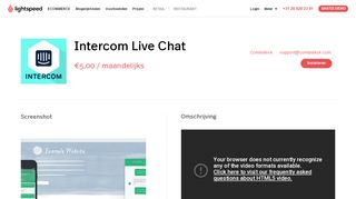 
                            3. Intercom Live Chat | Apps - Lightspeed