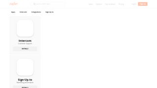 
                            6. Intercom + Sign-Up.to Integrations | Zapier
