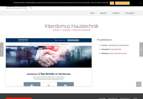 
                            6. Interdomus Haustechnik - macrocom Online-Kommunikation