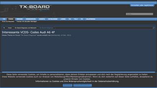 
                            7. Interessante VCDS- Codes Audi A6 4F | TX-Board - das T5 / T6 Forum