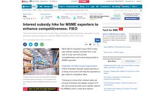 
                            9. Interest subsidy hike for MSME exporters to enhance competitiveness ...