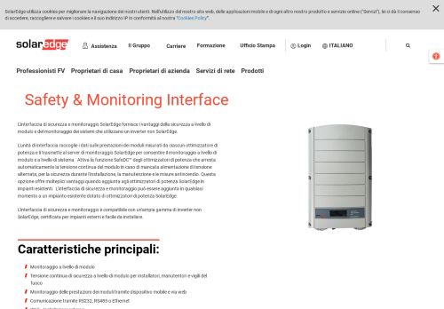 
                            2. Interfaccia Di Sicurezza e Monitoraggio | SolarEdge| Un Leader ...