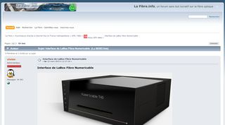 
                            7. Interface de LaBox Fibre Numericable - La Fibre