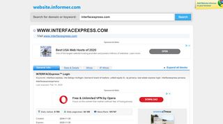 
                            11. interfacexpress.com at WI. INTERFACExpress™ Login