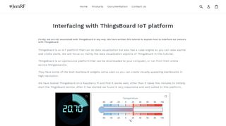 
                            10. Interfacing with ThingsBoard IoT platform – JemRF