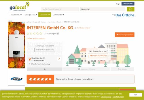 
                            8. INTERFEN GmbH Co. KG - Wuppertal Barmen - Hatzfelder Str. | golocal