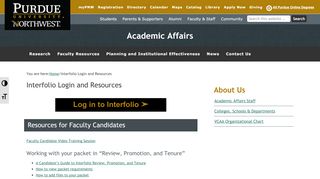 
                            9. Interfolio Login and Resources – Academic Affairs