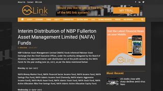 
                            13. Interim Distribution of NBP Fullerton Asset Management ...