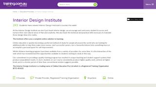 
                            2. Interior Design Institute - Training.com.au