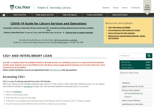 
                            10. Interlibrary Loan Kennedy Library | Home