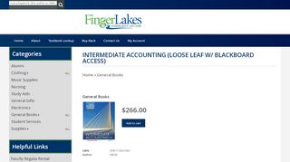 
                            7. INTERMEDIATE ACCOUNTING (LOOSE LEAF W/ BLACKBOARD ...