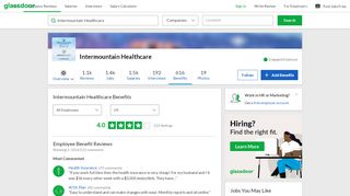 
                            8. Intermountain Healthcare Employee Benefits and Perks | Glassdoor