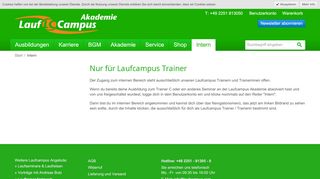 
                            7. Intern - Lauftrainer Ausbildung