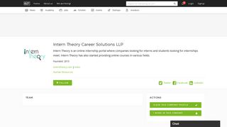 
                            9. Intern Theory Career Solutions LLP | e27 Startup