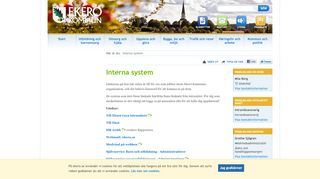 
                            9. Interna system - Ekerö kommun