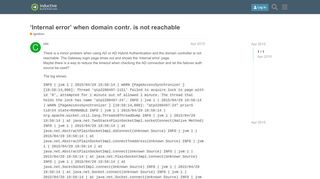 
                            11. 'Internal error' when domain contr. is not reachable - Ignition ...