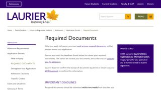 
                            11. International Admissions Step 2 | Wilfrid Laurier University