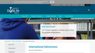 
                            4. International Admissions - Study at DIT