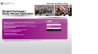 
                            4. International Affairs Office Web Application System - PolyU