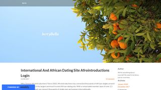 
                            12. International And African Dating Site Afrointroductions Login ...