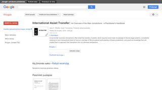 
                            7. International Asset Transfer: An Overview of the Main Jurisdictions ...