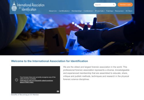 
                            11. International Association for Identification: Home