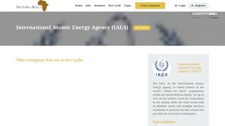 
                            9. International Atomic Energy Agency (IAEA) Jobs in Africa, February ...