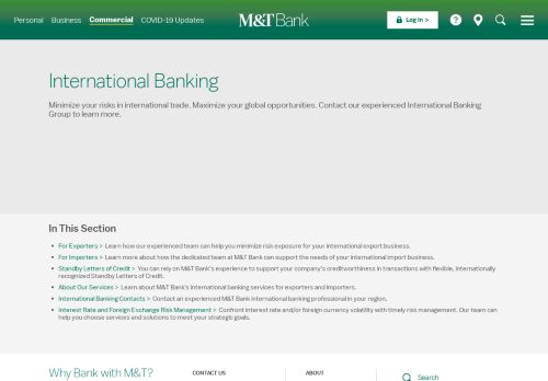 
                            13. International Banking - Business | M&T Bank - mtb MTB