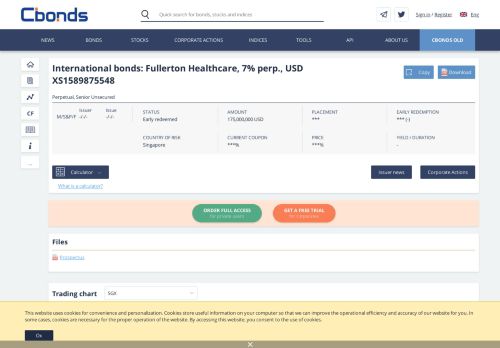 
                            13. International bonds: Fullerton Healthcare, 7% perp., USD - Cbonds