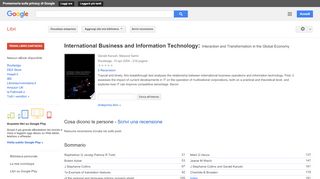 
                            5. International Business and Information Technology: Interaction and ... - Risultati da Google Libri