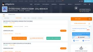 
                            9. International Career Academy - [ICA], New Delhi - Admissions ...