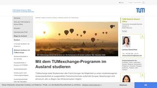 
                            12. International Center: TUMexchange - Weltweite Studienaufenthalte