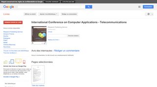 
                            6. International Conference on Computer Applications - Telecommunications