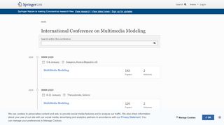 
                            6. International Conference on Multimedia Modeling | SpringerLink