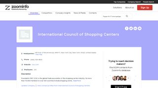 
                            9. International Council of Shopping Centers | ZoomInfo.com