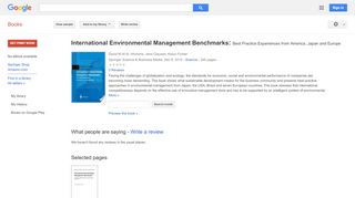 
                            13. International Environmental Management Benchmarks: Best Practice ...  - Google بکس کا نتیجہ
