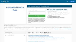 
                            3. International Finance Bank (IFB): Login, Bill Pay, Customer Service ...