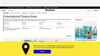 
                            6. International Finance Bank: Private Company Information - Bloomberg