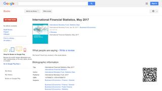 
                            8. International Financial Statistics, May 2017
