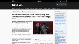 
                            9. International homestay: Students put up with 'terrible' conditions to ...